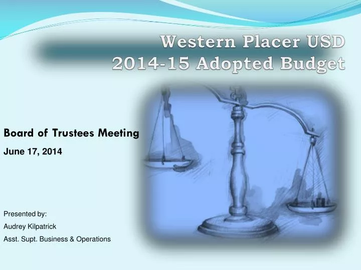 western placer usd 2014 15 adopted budget