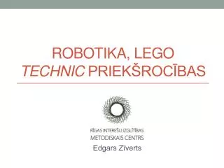 Robotika, Lego technic priekšrocības