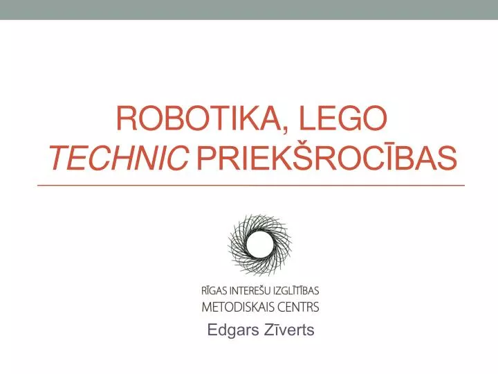 robotika lego technic priek roc bas