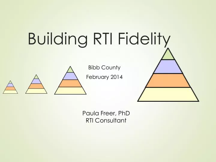 building rti fidelity