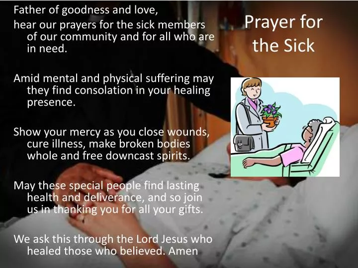 prayer for the sick