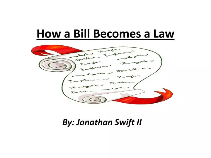 how a bill becomes a law