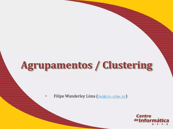 agrupamentos clustering