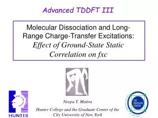 Advanced TDDFT III