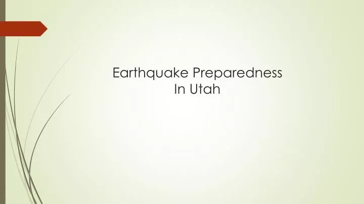 earthquake preparedness in utah