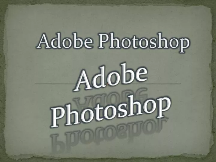 adobe photoshop