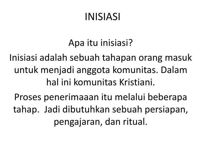 inisiasi