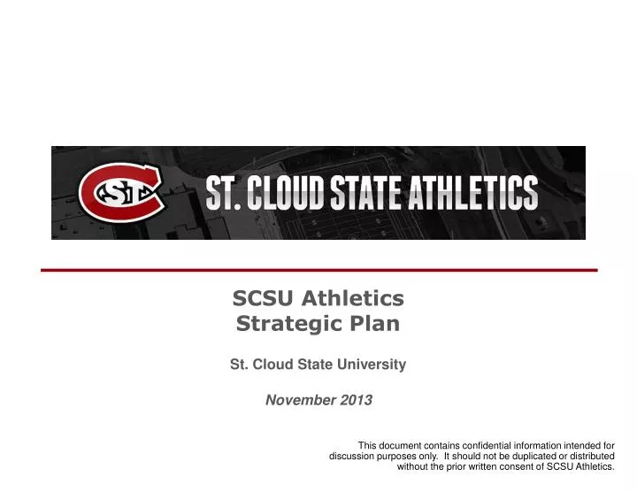 scsu athletics strategic plan st cloud state university november 2013