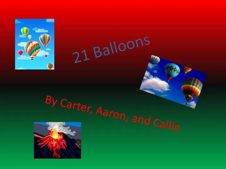 21 balloons