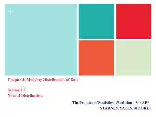 The Practice of Statistics, 4 th edition - For AP* STARNES, YATES, MOORE