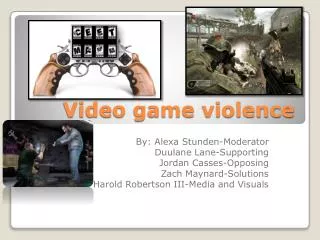 Video game violence