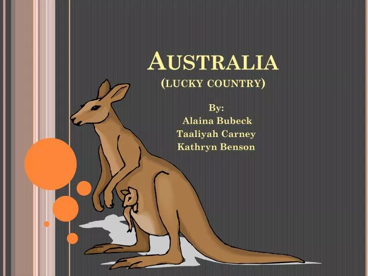 australia lucky country