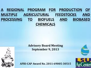 AFRI-CAP Award No. 2011-69005-30515