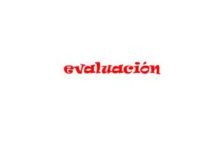 evaluaci n