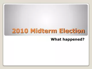 2010 Midterm Election