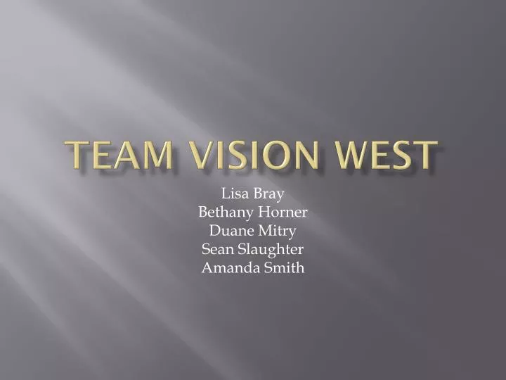 team vision west