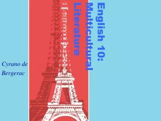 English 10: Multicultural Literature