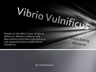 Vibrio Vulnificus