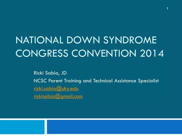 national down syndrome congress convention 2014