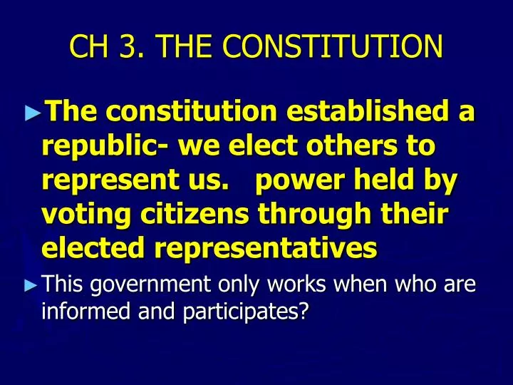 ch 3 the constitution