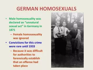 GERMAN HOMOSEXUALS