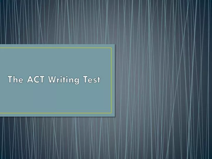the act writing test