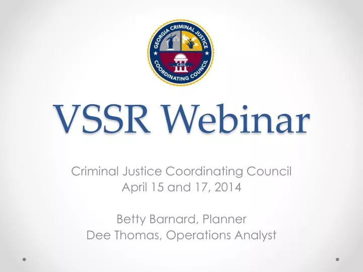 vssr webinar