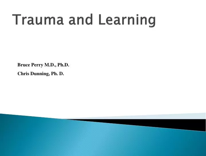 trauma and learning