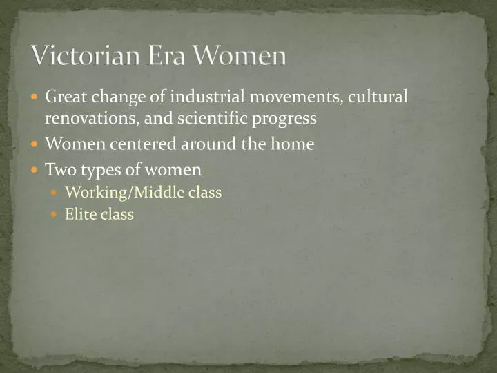 victorian era women