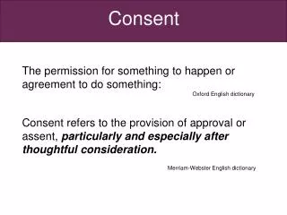 Consent