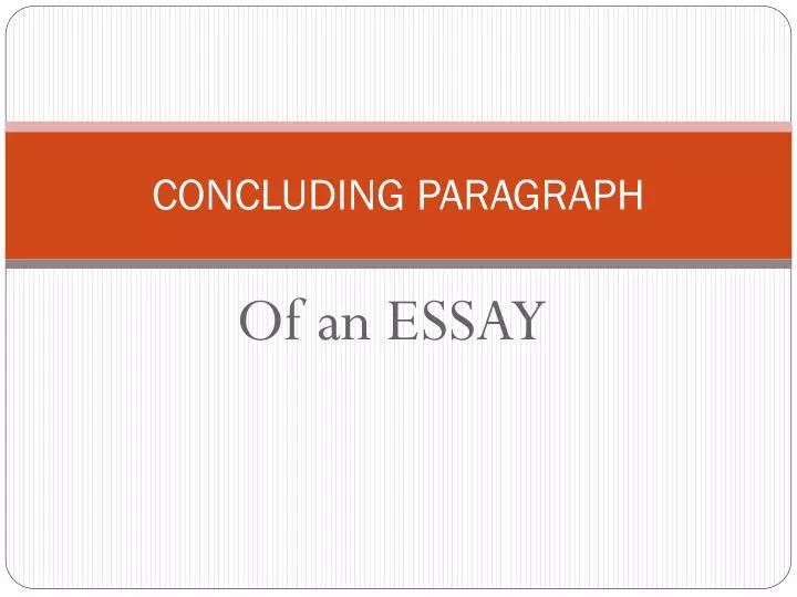 concluding paragraph