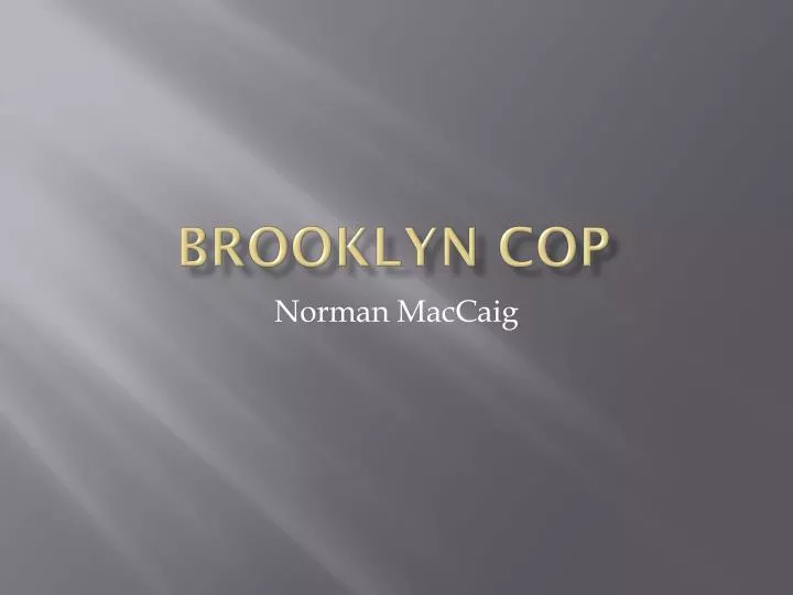 brooklyn cop