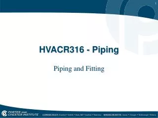 HVACR316 - Piping