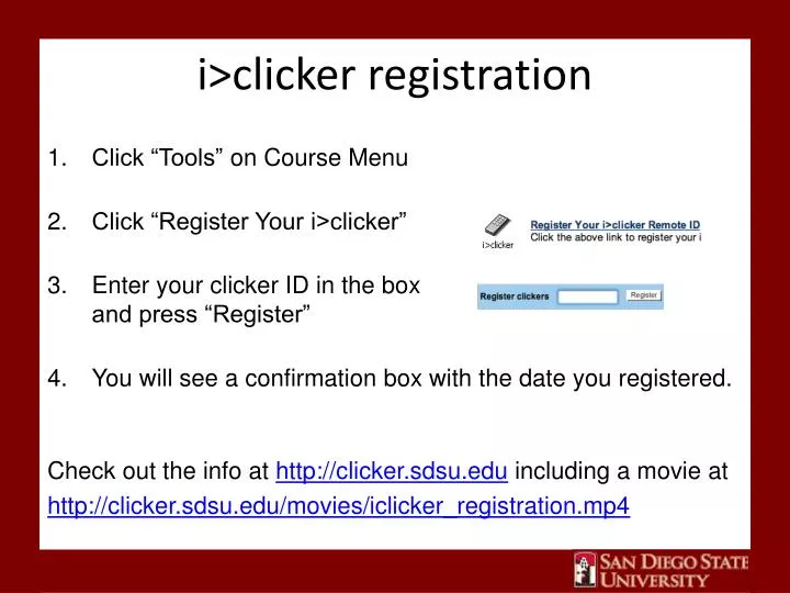 i clicker registration