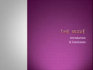 the wave