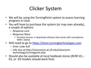 Clicker System