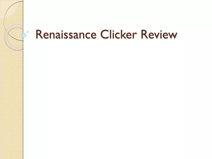 renaissance clicker review