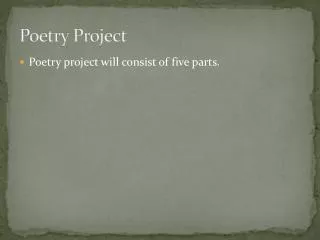 Poetry Project