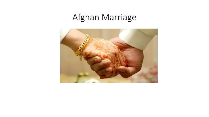 afghan marriage