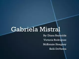 Gabriela Mistral