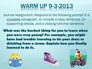 Warm Up 9-3-2013
