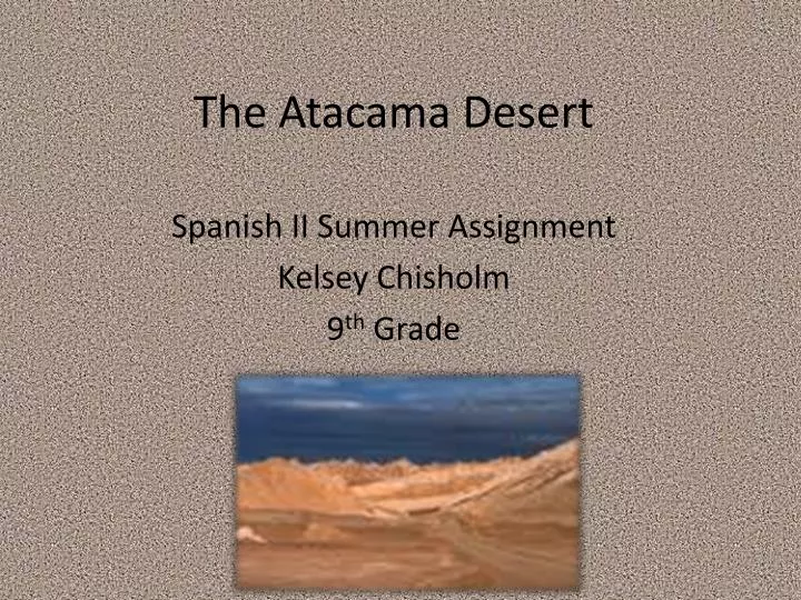 the atacama desert
