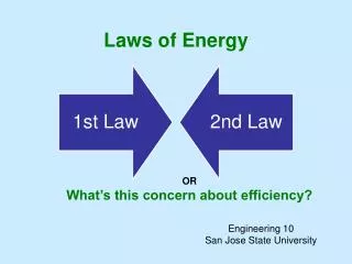 Laws of Energy