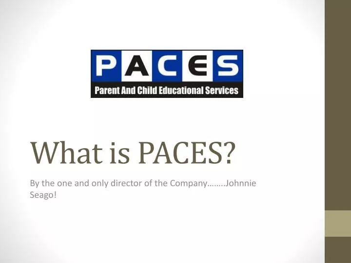what is paces