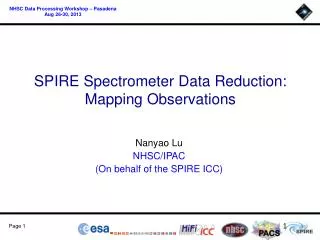 SPIRE Spectrometer Data Reduction : Mapping Observations