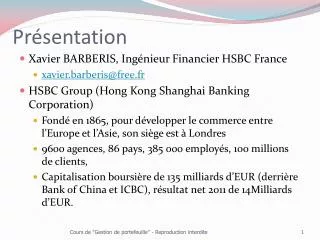 pr sentation