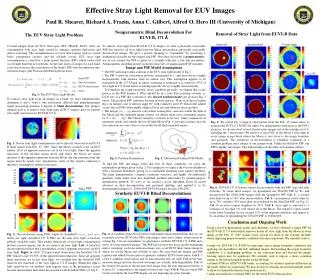 Effective Stray Light Removal for EUV Images