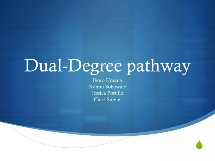 dual degree pathway