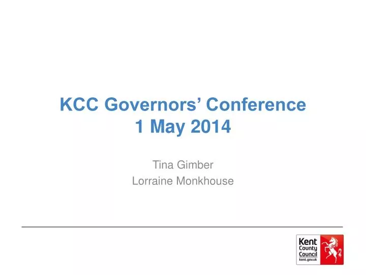 kcc governors conference 1 may 2014