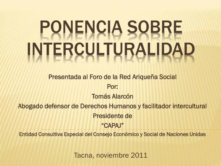 ponencia sobre interculturalidad